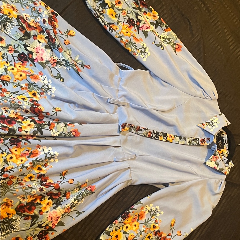 Floral Dress in Blue